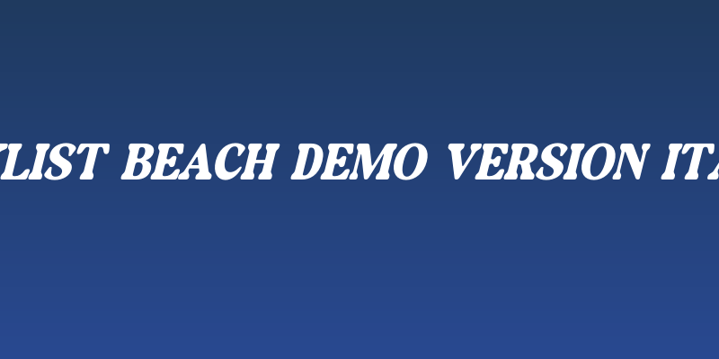 Daylist Beach DEMO VERSION Italic Social Header