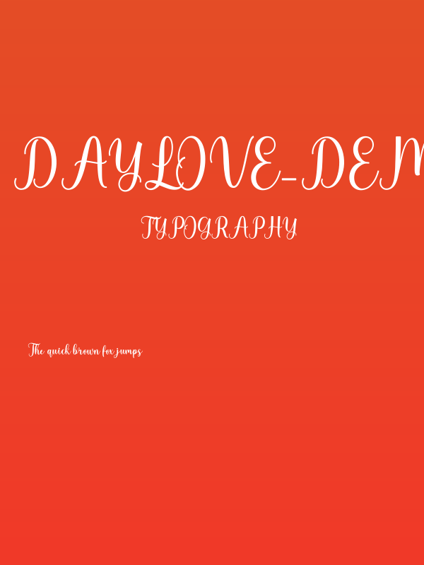 Daylove_DEMO Poster