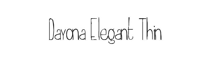 Dayona Elegant Thin  Fuentes Gratis Descargar