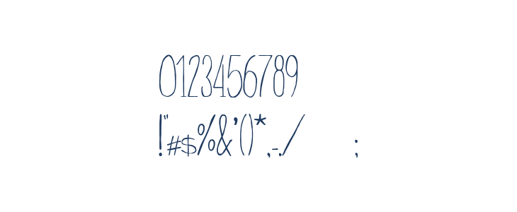 Dayona Elegant Thin Other Characters