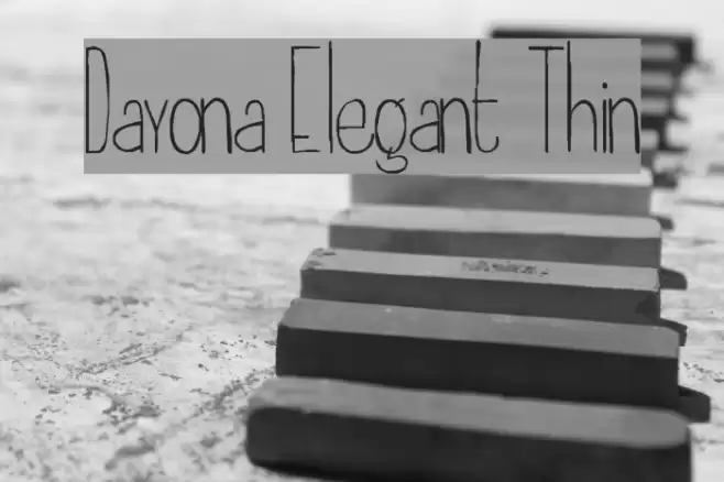 Dayona Elegant Thin Font examples