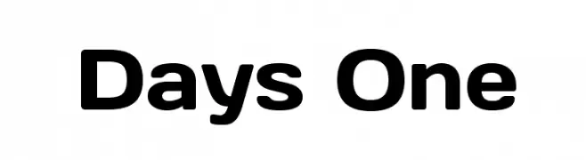 Days One  フリーフォントのダウンロード