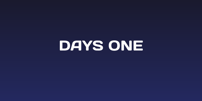 Days One Social Header