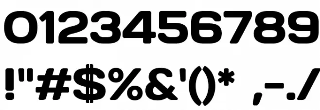 Days Regular Font OTHER CHARS