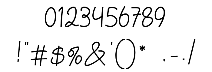 Days of Charity Font OTHER CHARS