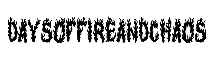 Days of Fire and Chaos  Fuentes Gratis Descargar