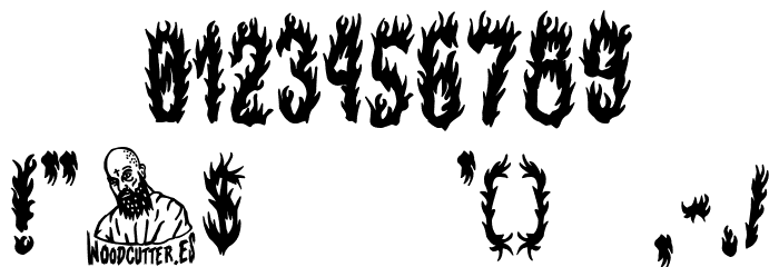 Days of Fire and Chaos Font OTHER CHARS