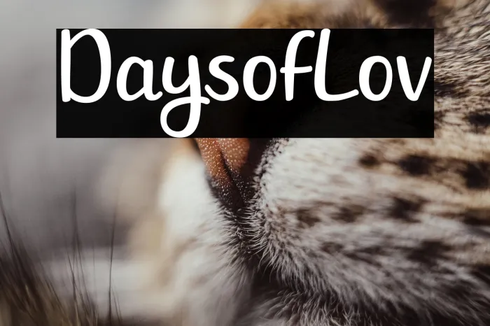 Days of Love Example 1