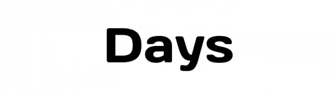 Days  フリーフォントのダウンロード