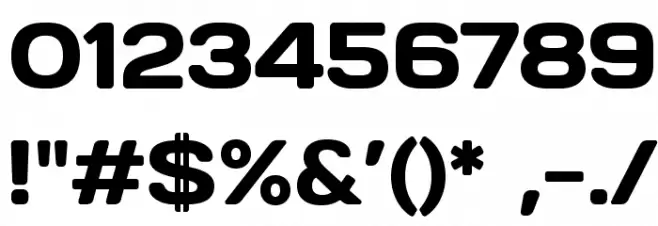 Days Font OTHER CHARS