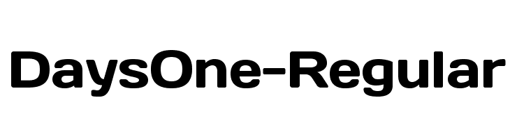 DaysOne-Regular Font