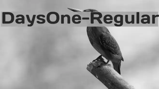 DaysOne-Regular Font examples