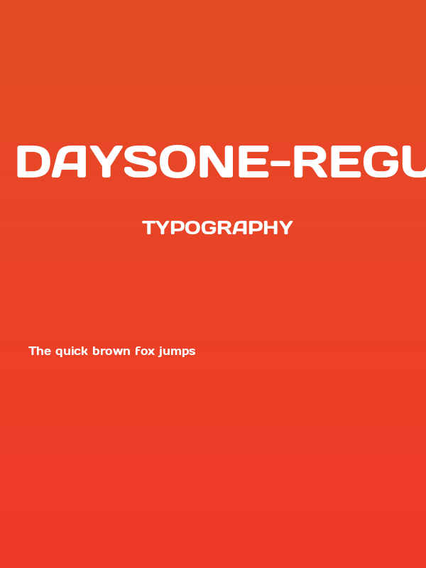 DaysOne-Regular Poster