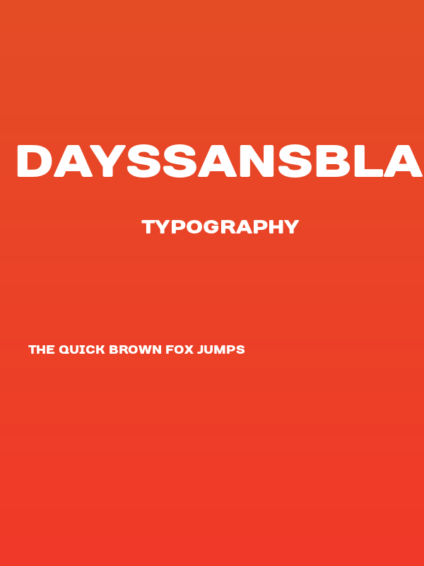 DaysSansBlack Poster