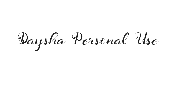 Daysha Personal Use Logo