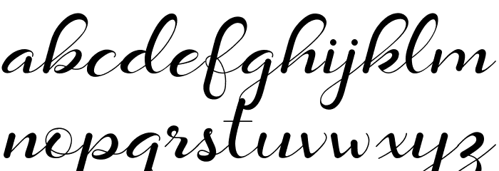 Daysha Personal Use Font LOWERCASE