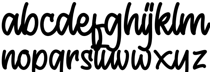 Daytime Gift Personal Use Only Font LOWERCASE