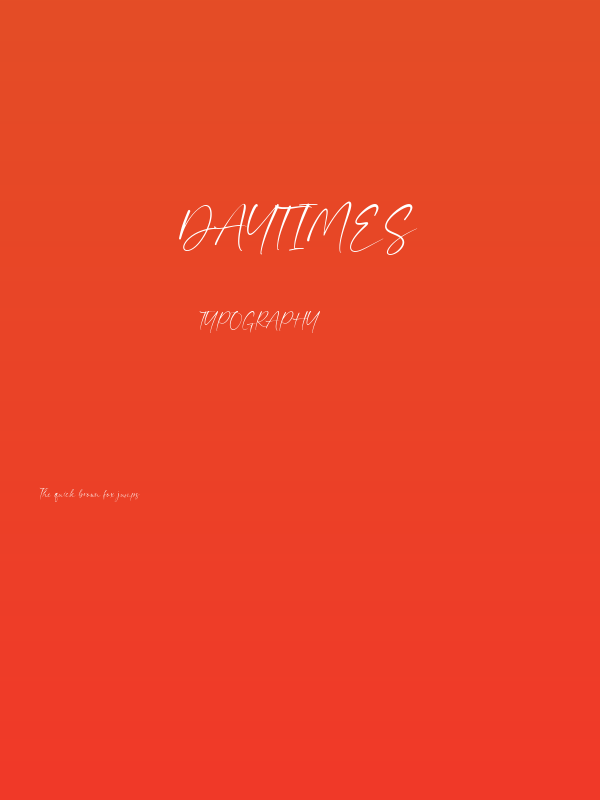 Daytimes Poster