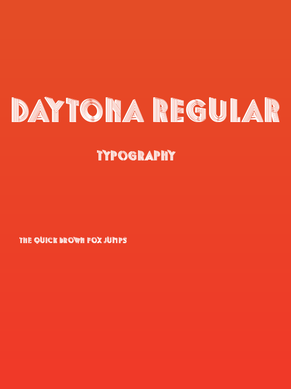 Daytona Regular Poster
