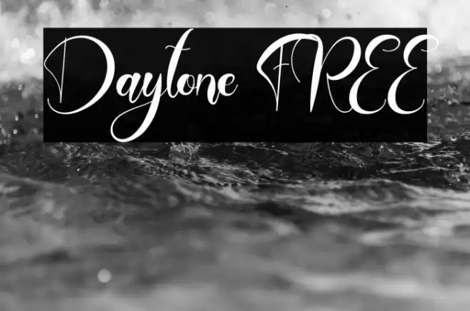 Daytone FREE Font examples