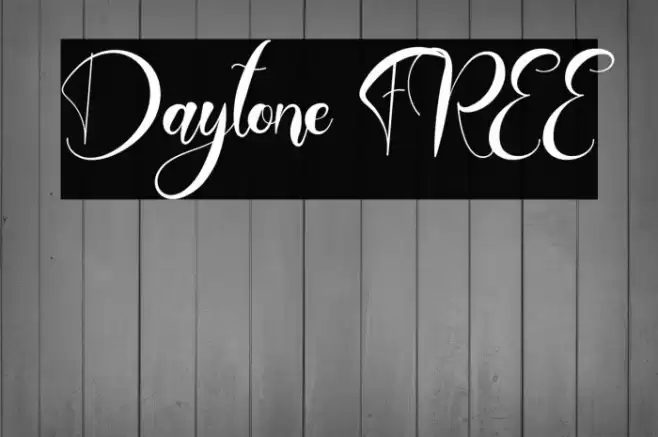 Daytone FREE Font examples