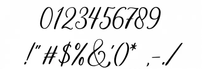 DaytoniaFree Font OTHER CHARS