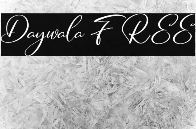 Daywala FREE Font examples