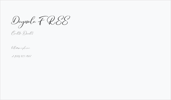 Daywala FREE Business Card