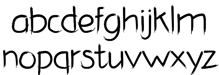 Dazalea Font LOWERCASE