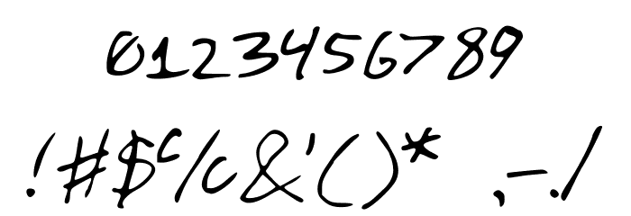 DazeBuna Font OTHER CHARS
