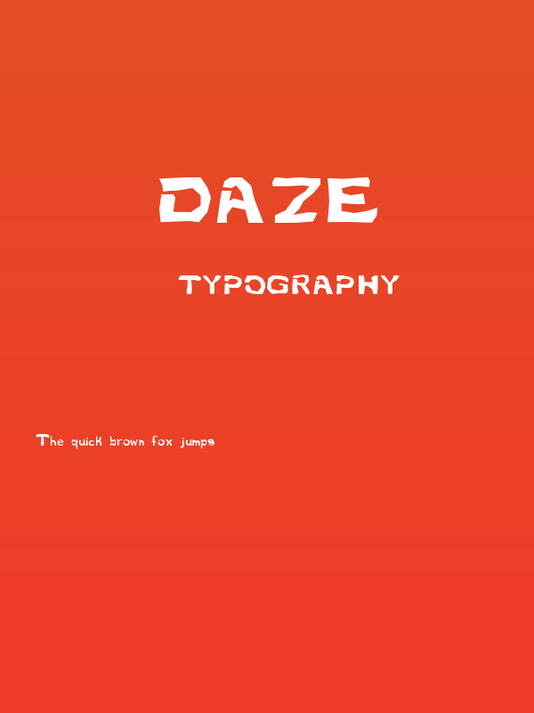 Daze Poster