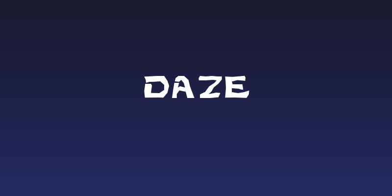 Daze Social Header