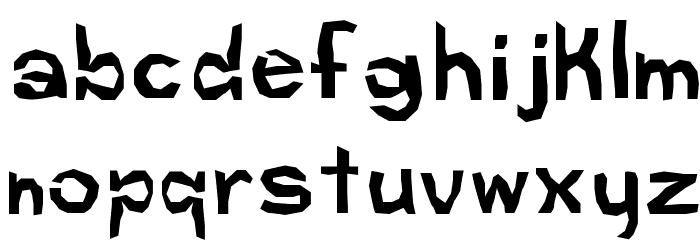 Daze Font LOWERCASE