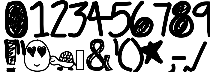 DazedAndConfused Font OTHER CHARS