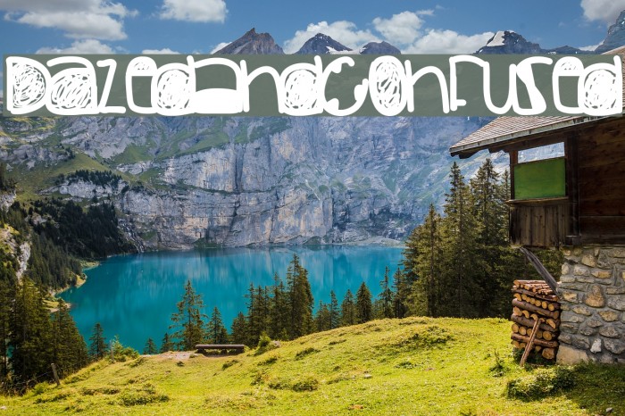 DazedAndConfused Font examples