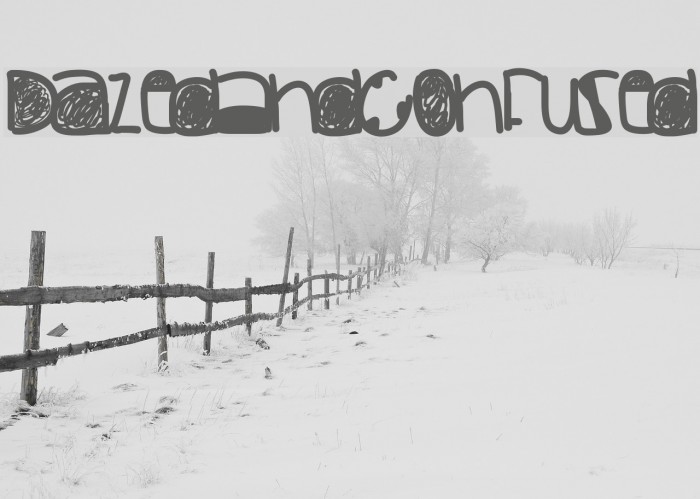 DazedAndConfused Font examples