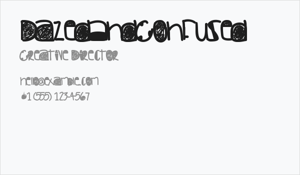 DazedAndConfused Business Card