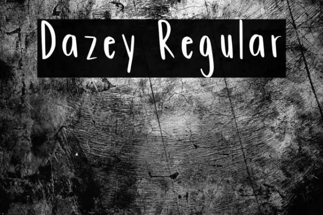 Dazey Regular Font examples