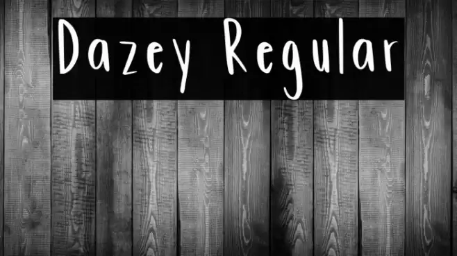 Dazey Regular Font examples