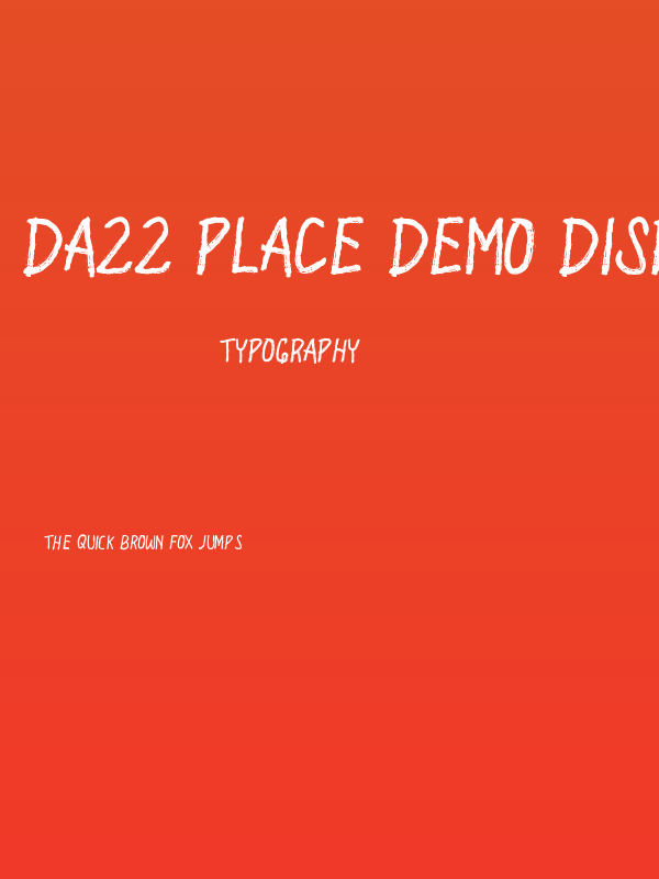 Dazz Place Demo Display Poster