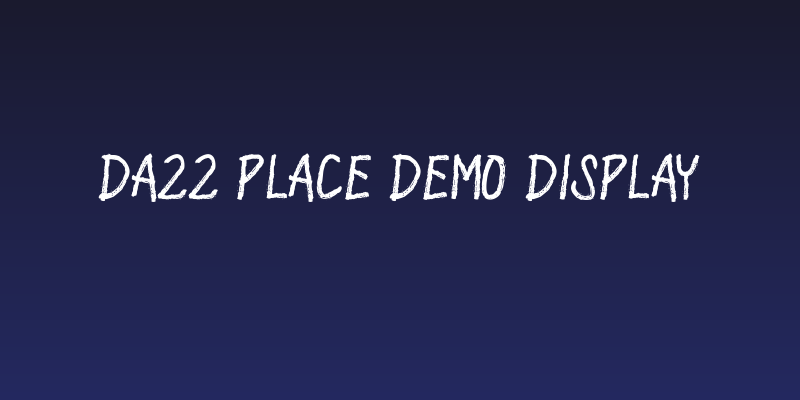 Dazz Place Demo Display Social Header