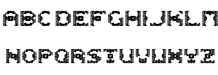 Dazzle Ships Font LOWERCASE