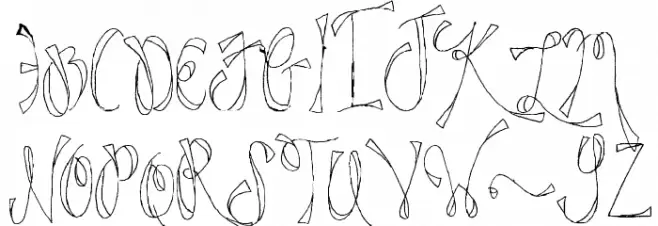 Dazzle Font Litere mari