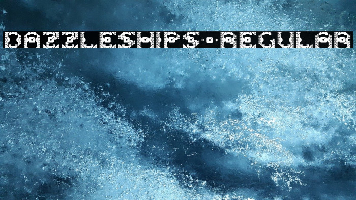 DazzleShips-Regular Font examples