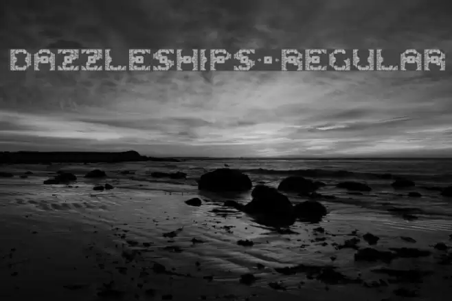 DazzleShips-Regular Font examples