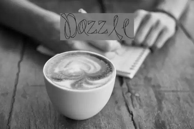 Dazzle Font examples