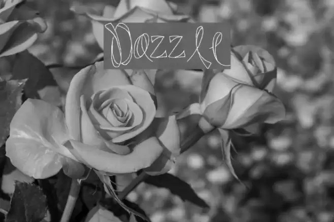 Dazzle Font examples