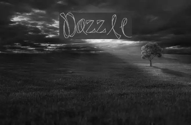 Dazzle Font examples