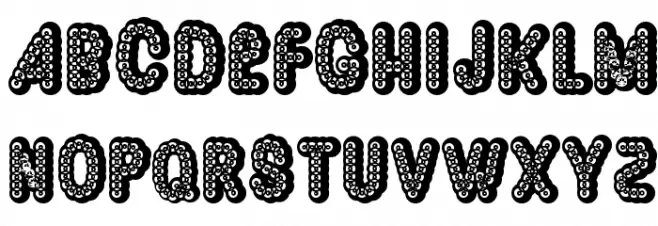 Dazzler Schriftart Groß