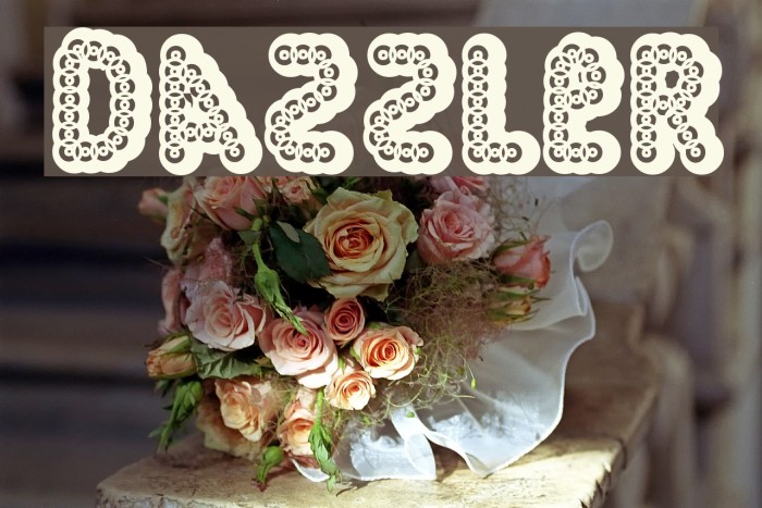Dazzler Font examples